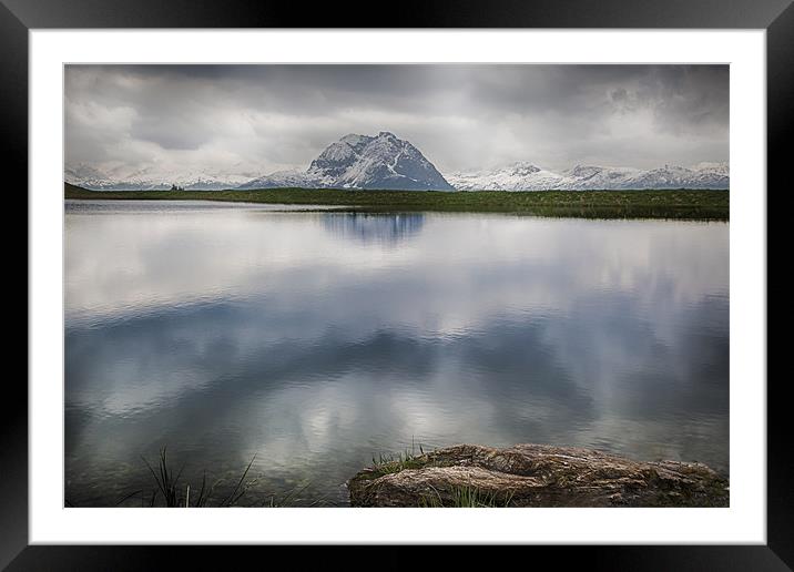 Mountain Lake Reflection Framed Mounted Print by Nigel Jones