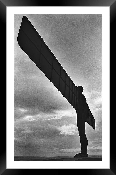 Angel of the North Framed Mounted Print by Stephen Hayes
