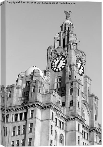 Royal Liver Building Canvas Print by Paul Madden