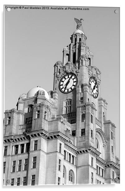 Royal Liver Building Acrylic by Paul Madden