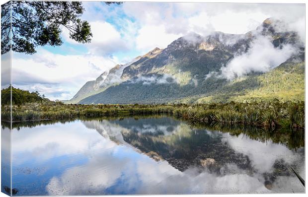 Mirror Lake Canvas Print by Michelle PREVOT