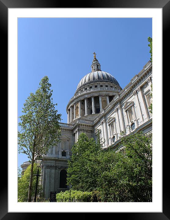 St Pauls Catherdal Framed Mounted Print by Rebecca Giles