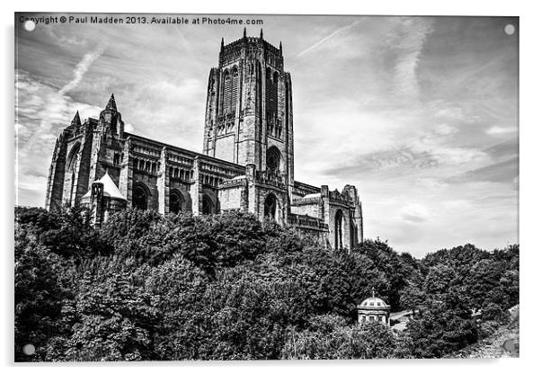 Liverpool Anglican Cathedral Acrylic by Paul Madden