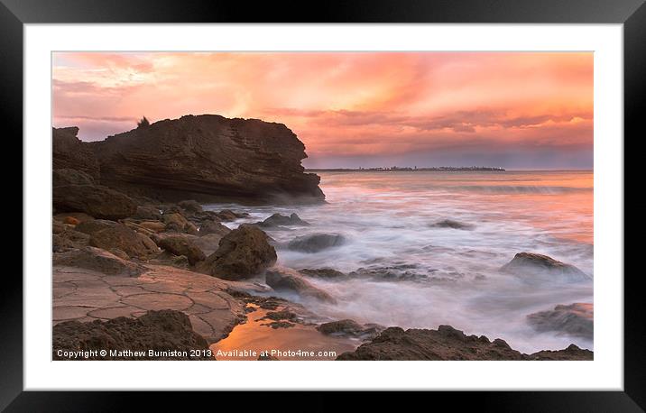 Sunset Dreams Framed Mounted Print by Matthew Burniston