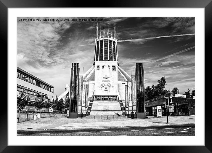 Liverpool metropolitan cathedral Framed Mounted Print by Paul Madden