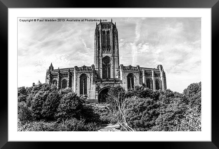 Liverpool Anglican Cathedral Framed Mounted Print by Paul Madden