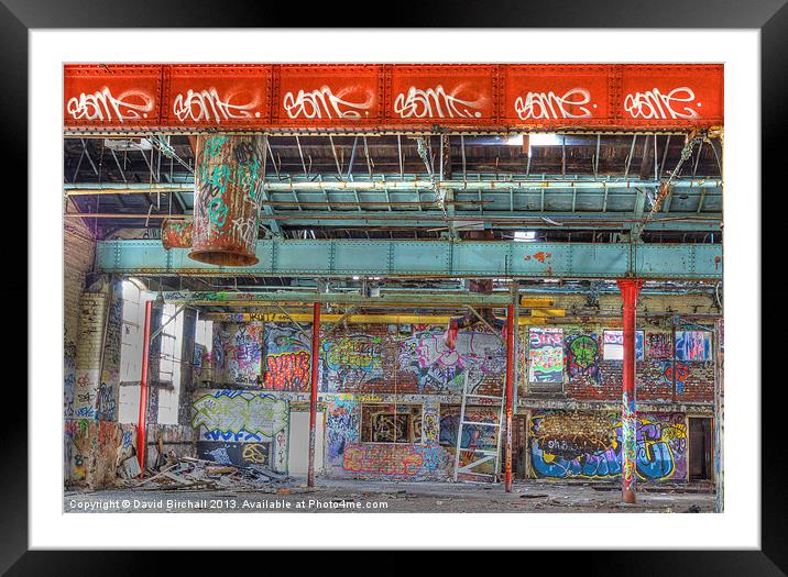 Graffiti Gallery Framed Mounted Print by David Birchall