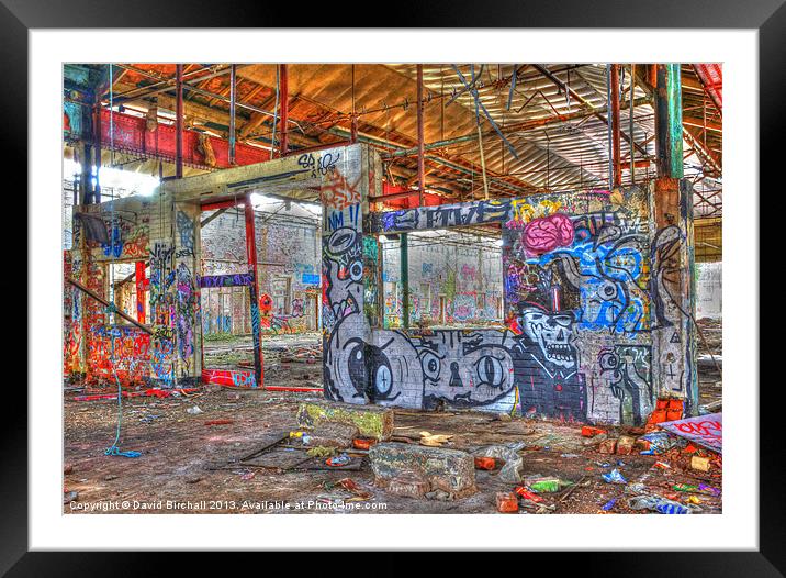 Graffiti Gallery (2) Framed Mounted Print by David Birchall