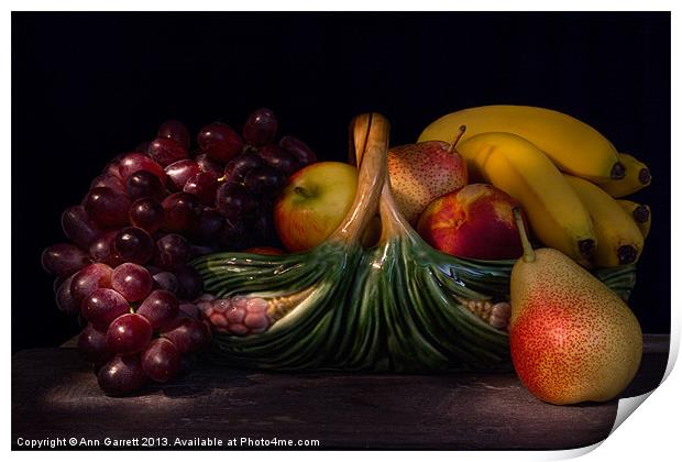 Fruit Still Life Print by Ann Garrett