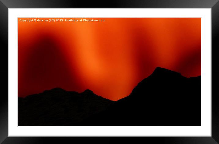 midnite hour highlands Framed Mounted Print by dale rys (LP)