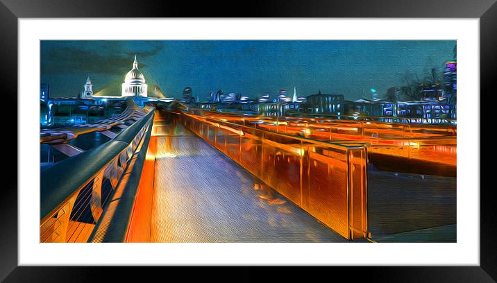 ST PAULS LONDON Framed Mounted Print by Clive Eariss