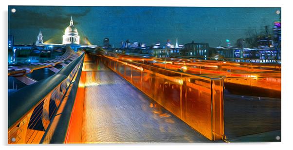 ST PAULS LONDON Acrylic by Clive Eariss