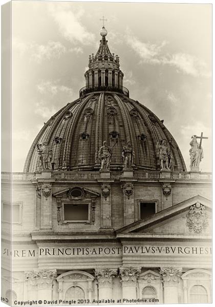 St. Peters Basilica Canvas Print by David Pringle