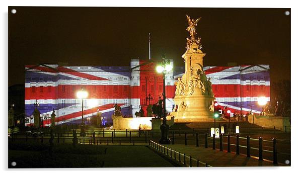 Buckingham Palace. Acrylic by Jan Venter