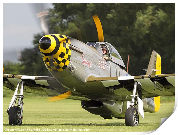 P-51 Mustang Print by Keith Campbell