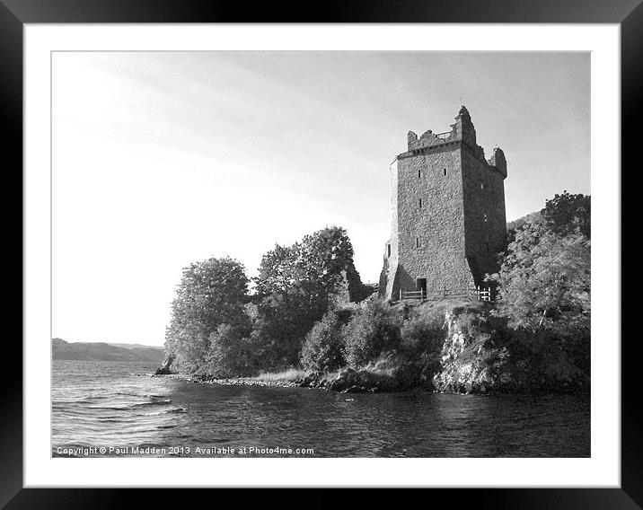 Urquhart Castle Loch Ness Framed Mounted Print by Paul Madden