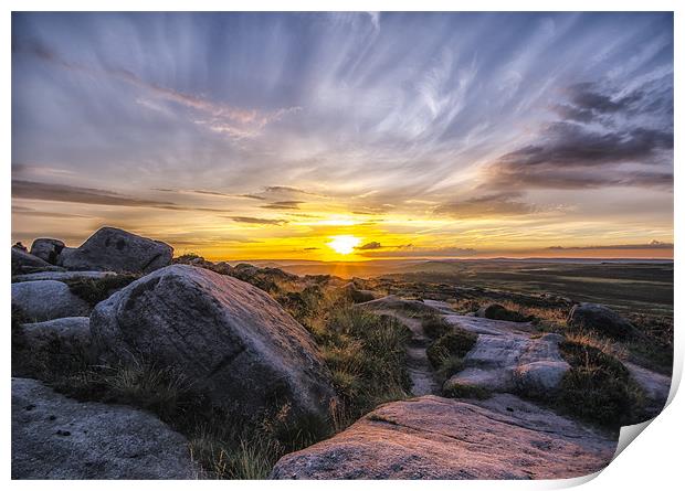 The Derbyshire Peaks Print by Libby Hall