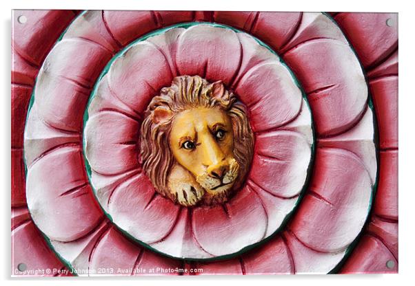 Lion Acrylic by Perry Johnson