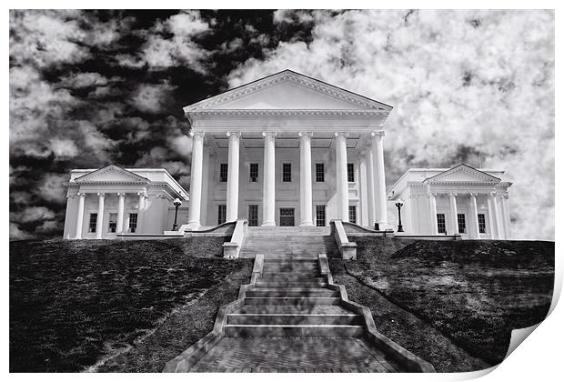 Virginia State Capitol Print by David Hare