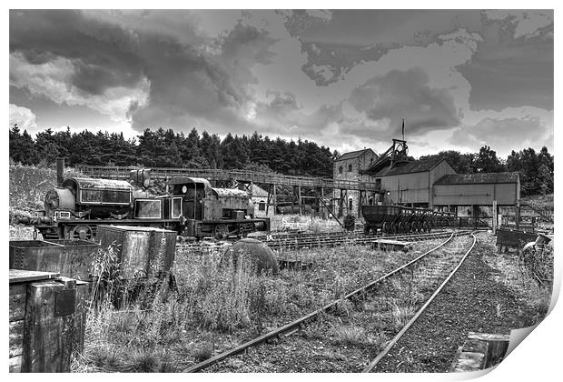 Beamish Museum Coal mine Print by David French