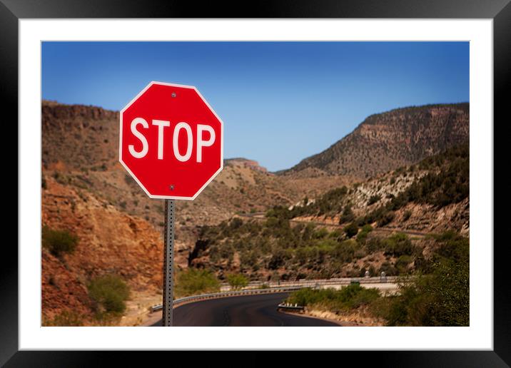 Stop!!! Framed Mounted Print by David Hare