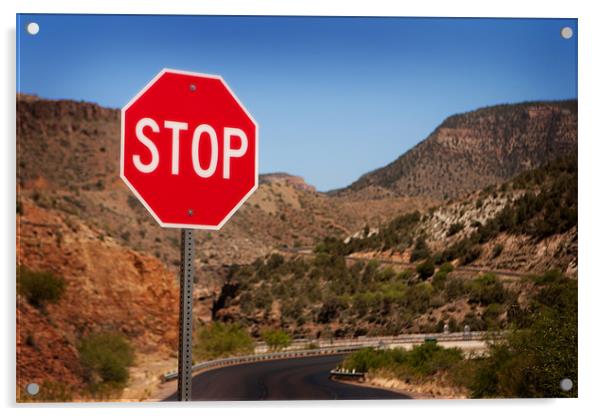 Stop!!! Acrylic by David Hare