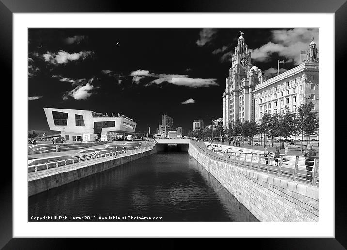 The canal by the graces Framed Mounted Print by Rob Lester