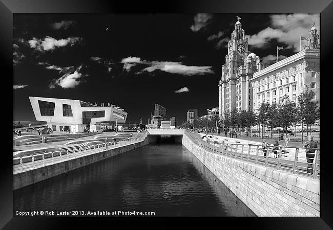 The canal by the graces Framed Print by Rob Lester