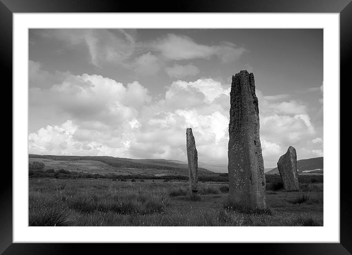 Machrie Moor Stone Circle Framed Mounted Print by Scott Simpson