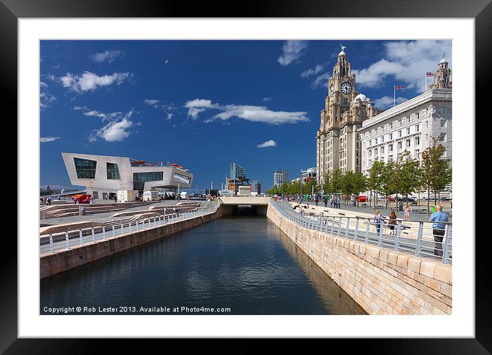 The canal and the graces Framed Mounted Print by Rob Lester
