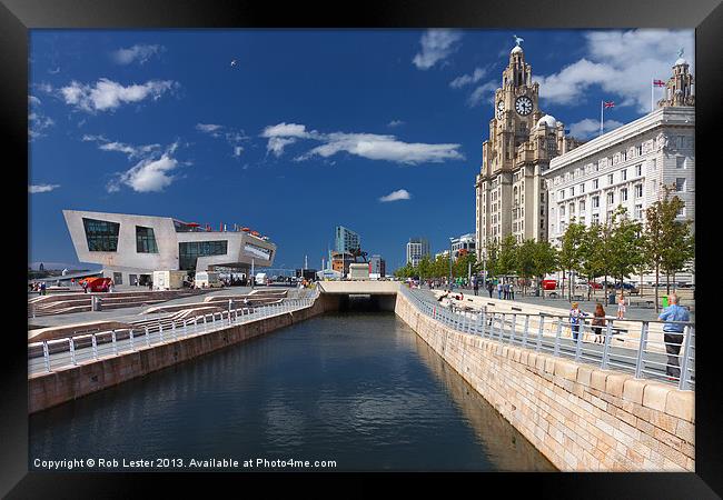 The canal and the graces Framed Print by Rob Lester