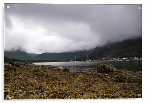 Cloudy Lochranza Acrylic by Scott Simpson