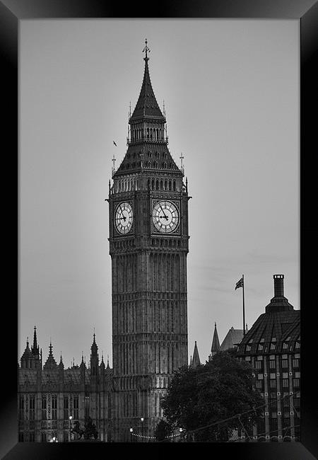 Londons Big Ben Framed Print by Dean Messenger