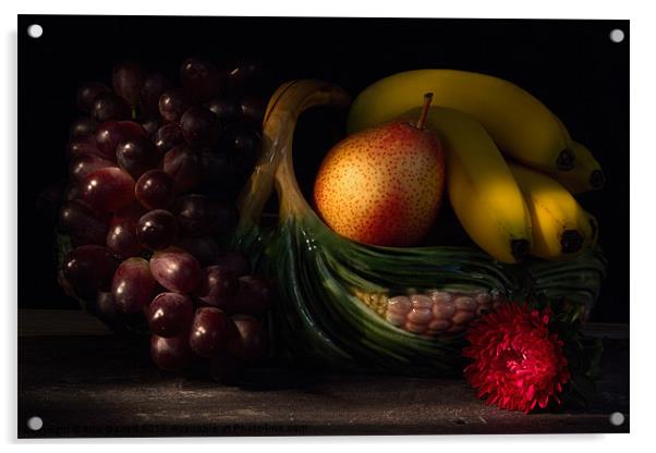 Fruit Still Life 2 Acrylic by Ann Garrett