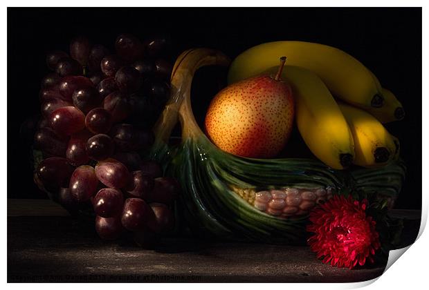 Fruit Still Life 2 Print by Ann Garrett