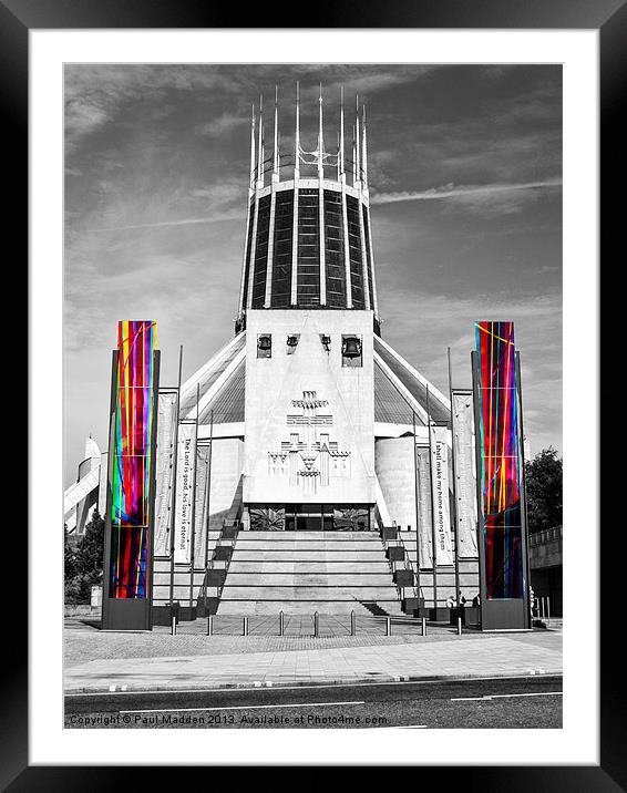 Metropolitan Cathedral Colour-Pull Framed Mounted Print by Paul Madden