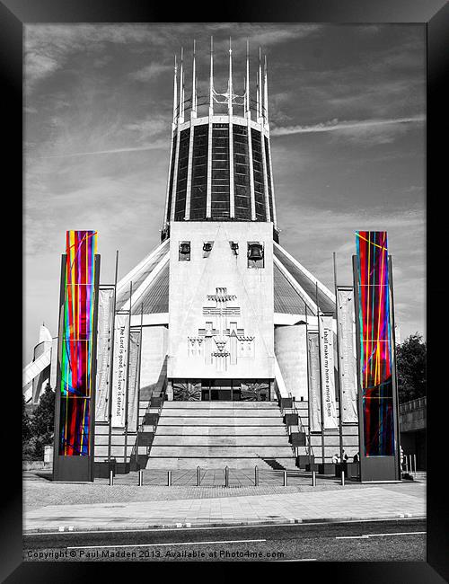 Metropolitan Cathedral Colour-Pull Framed Print by Paul Madden