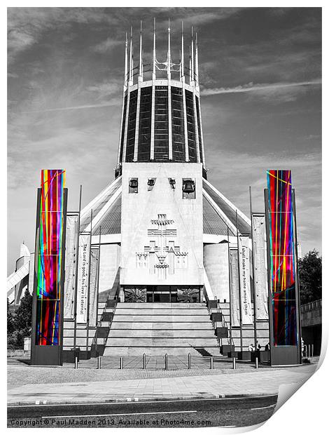 Metropolitan Cathedral Colour-Pull Print by Paul Madden