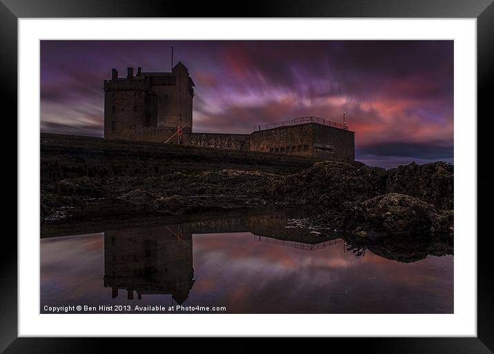 Broughty Ferry Castle Framed Mounted Print by Ben Hirst