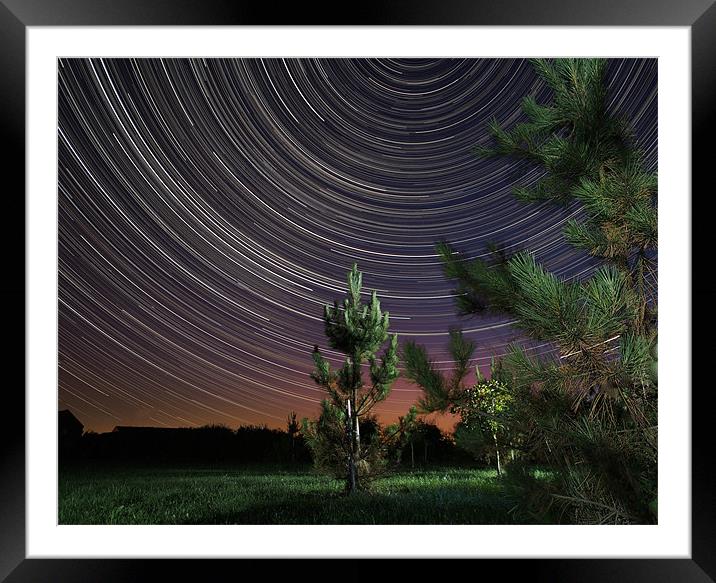 Summer Startrail Framed Mounted Print by mark humpage