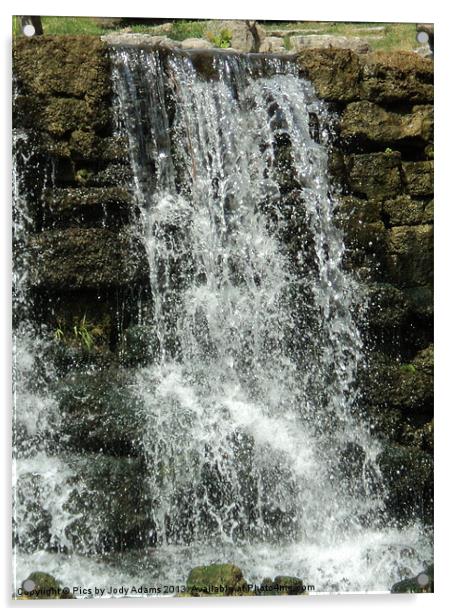 Waterfall Acrylic by Pics by Jody Adams