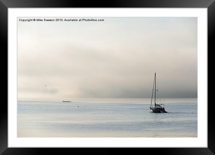 Morning Mist Framed Mounted Print by Mike Dawson