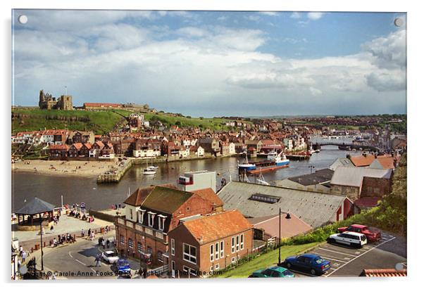Whitby Holiday Town Acrylic by Carole-Anne Fooks