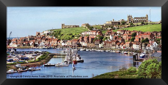 Whitbey Panorama Framed Print by Carole-Anne Fooks