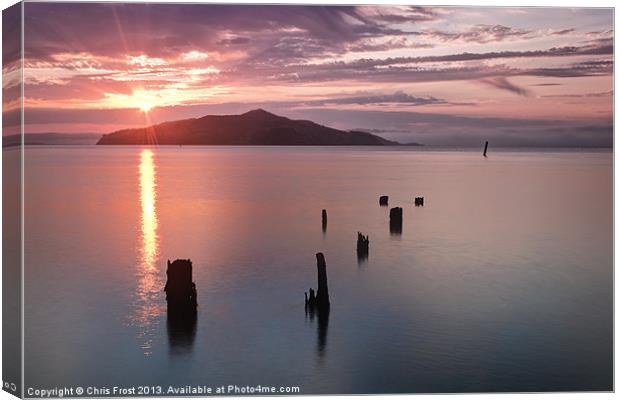 Sausalito Old Pier, San Francisco Canvas Print by Chris Frost