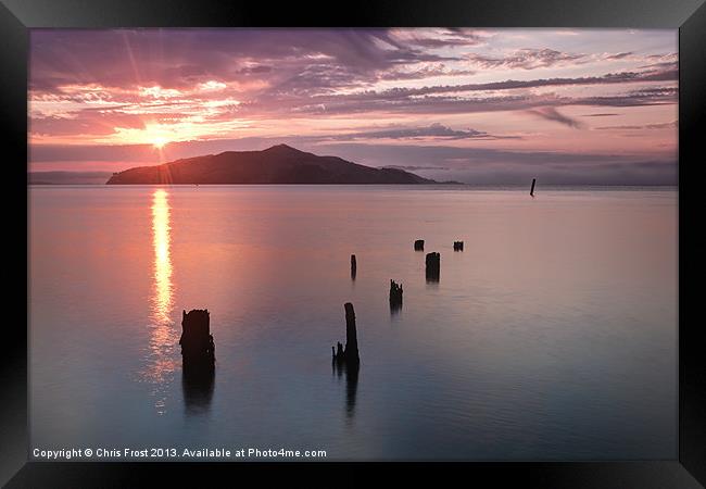 Sausalito Old Pier, San Francisco Framed Print by Chris Frost