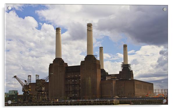 Battersea Power Station Acrylic by David French