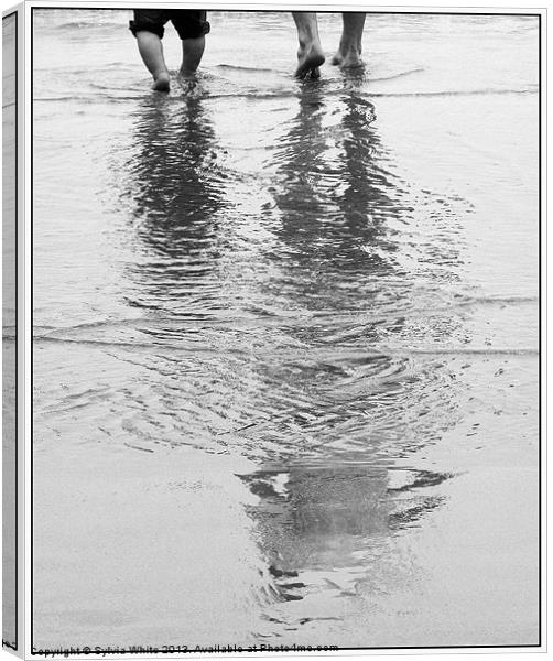 Father and Son Canvas Print by Sylvia White