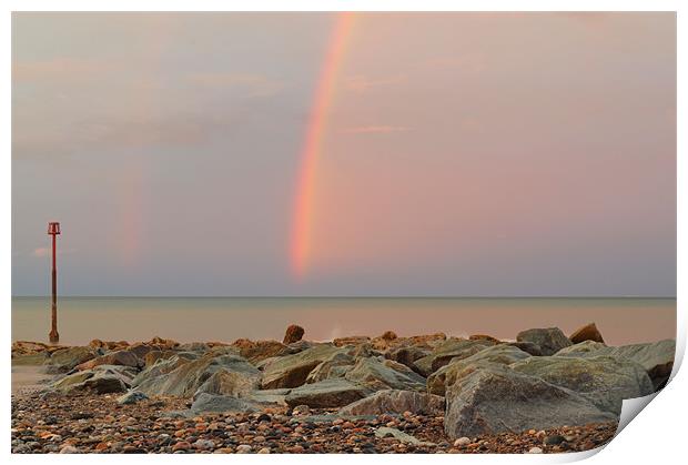 Rainbow out at Sea Print by Sarah Couzens