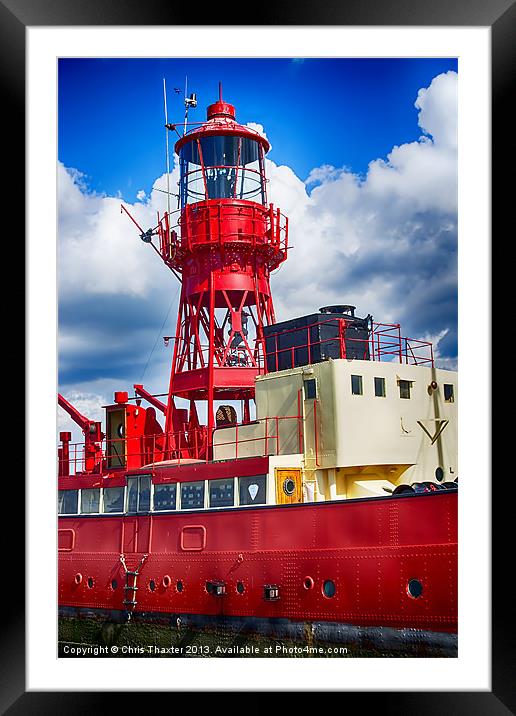 Lightship LV15 Trinity Framed Mounted Print by Chris Thaxter